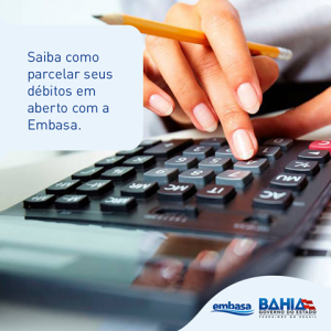 Negociação de débito Embasa