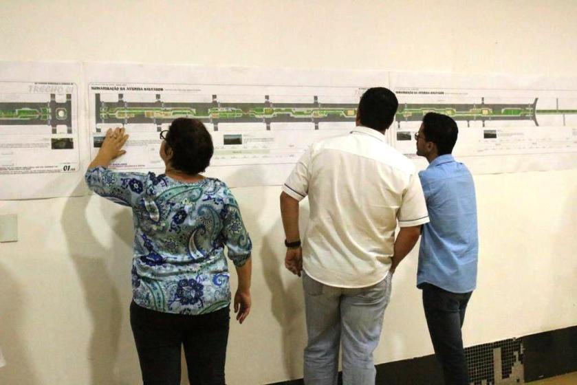 O projeto foi apresentado para empresários, moradores da Avenida Salvador e sociedade civil organizada em geral
