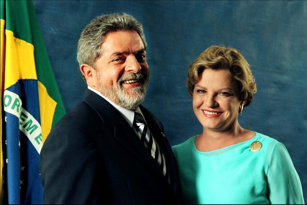 Lula e Marisa no início do primeiro mandato