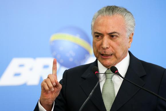 Temer e o indicador mais invejado do País, em foto de Marcelo Camargo da Agência Brasil.